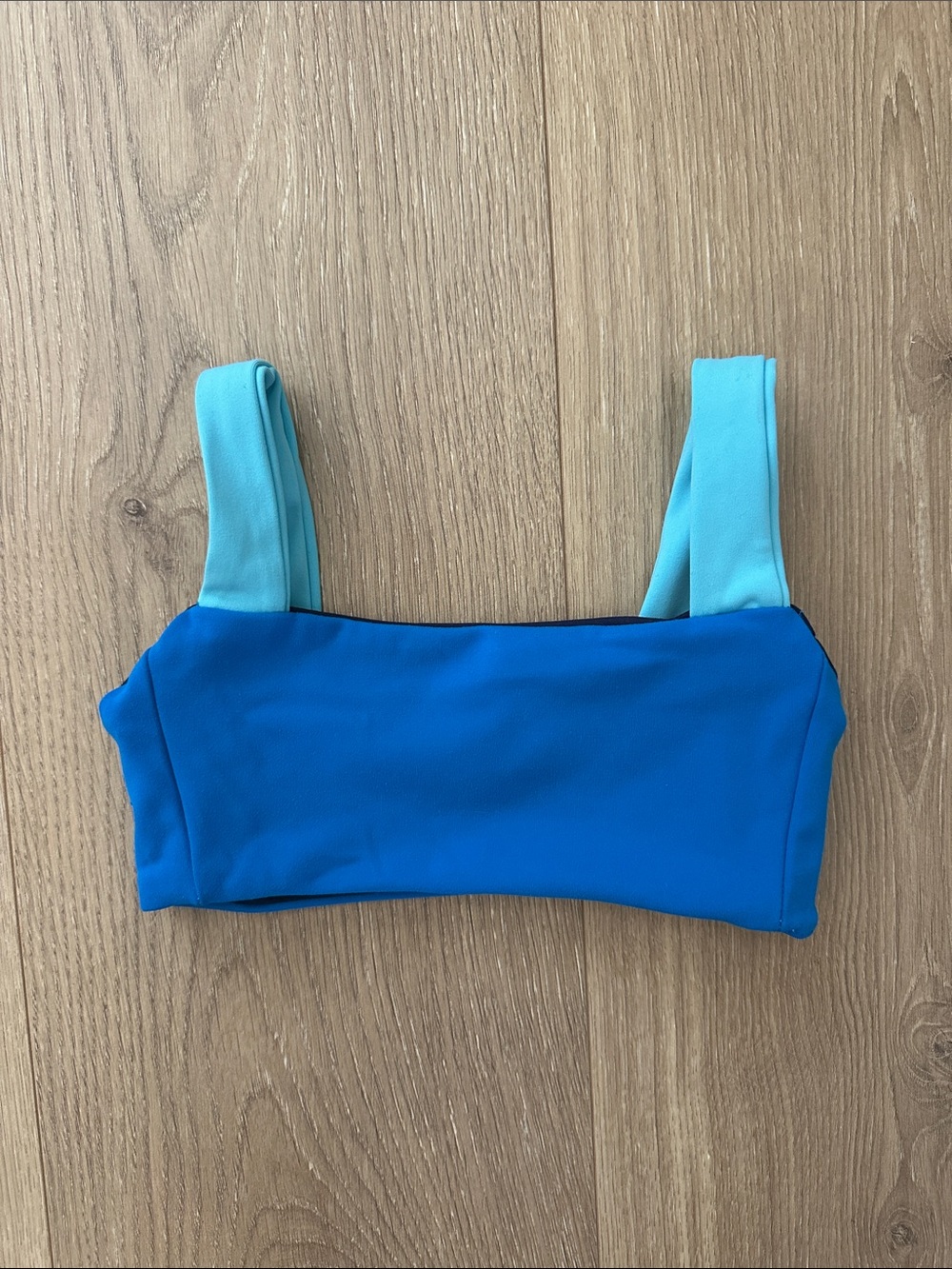 FIVE dancewear blue sports bra top reversible